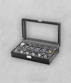 kelloja sisältävät laatikot