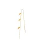 STINE A Jewelry Three Leaves Korvakoru Single Hopeakullattu 1042-02-s
