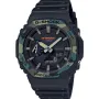Casio G-Shock GA-2100SU-1AER kello, jossa on Musta kellotaulu ja halkaisijaltaan 46 mm kotelo ja Kumiremmi hihna, jonka väri on Musta