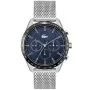 Lacoste Boston 2011163 kello, jossa on Sininen kellotaulu ja halkaisijaltaan 42 mm kotelo ja Mesh ranneke hihna, jonka väri on Hopea