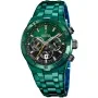 Festina Chrono Bike Special Limited Edition F20676/1 kello, jossa on Vihreä kellotaulu ja halkaisijaltaan 44 mm kotelo ja Metalliranneke hihna, jonka väri on Vihreä