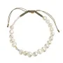 STINE A Jewelry Perlie Creme Rannerengas Hopeakullattu 3209-02-OS