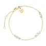 Rosefield Triple Crystal Rannerengas Kullattu ruostumaton teräs JBTCG-J1020
