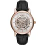Emporio Armani Luigi AR60007 kello, jossa on Hopea kellotaulu ja halkaisijaltaan 43 mm kotelo ja Nahka ranneke hihna, jonka väri on Musta