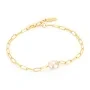 Ania Haie Pearl Power Rannerengas Hopeakullattu B043-03G