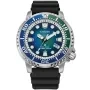 Citizen Promaster Eco-Drive BN0166-01L kello, jossa on Sininen kellotaulu ja halkaisijaltaan 44 mm kotelo ja Kumiremmi hihna, jonka väri on Musta