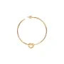 Jane Kønig Big Tied Heart Hoop Korvakoru Single Hopeakullattu BTHH-AW25-G