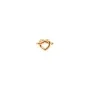 Jane Kønig Big Tied Heart Stud Korvakoru Single Hopeakullattu BTHS-AW25-G