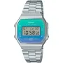 Casio Vintage A168WER-2AEF kello, jossa on  kellotaulu ja halkaisijaltaan 37 mm kotelo ja Metalliranneke hihna, jonka väri on Hopea