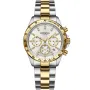 Dissing Lady MK9 Swarovski D1416 kello, jossa on Hopea kellotaulu ja halkaisijaltaan 39 mm kotelo ja Metalliranneke, Kaksivärinen metalliranneke hihna, jonka väri on Kulta, Hopea