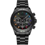 Dissing MK9 Rainbow D1533-1 kello, jossa on Musta kellotaulu ja halkaisijaltaan 43 mm kotelo ja Metalliranneke hihna, jonka väri on Musta