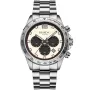 Dissing MK9 D1479 kello, jossa on Beige kellotaulu ja halkaisijaltaan 43 mm kotelo ja Metalliranneke hihna, jonka väri on Hopea