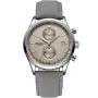 Dissing D1084 kello, jossa on Beige kellotaulu ja halkaisijaltaan 42 mm kotelo ja Nahka ranneke hihna, jonka väri on Harmaa