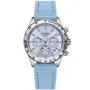 Dissing Lady MK9 Swarovski D1415 -kello Naisten, jossa on Sininen kellotaulu halkaisija 39 mm ja Sininen Silikoniranneke ranneke
