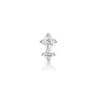 Ania Haie Double Sparkle Barbell Korvakorut Hopea E035-07H