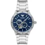 Emporio Armani AR60052 -kello Miesten, jossa on Sininen kellotaulu halkaisija 43 mm ja Hopea Metalliranneke ranneke