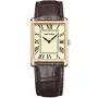 Faucon Carré F10054 kello, jossa on Beige kellotaulu ja halkaisijaltaan 28 mm kotelo ja Nahka ranneke hihna, jonka väri on Ruskea