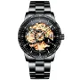 IK Colouring Skeleton S102 kello, jossa on Musta kellotaulu ja halkaisijaltaan 42 mm kotelo ja Metalliranneke hihna, jonka väri on Musta