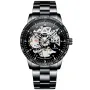 IK Colouring Skeleton S103 kello, jossa on Musta kellotaulu ja halkaisijaltaan 42 mm kotelo ja Metalliranneke hihna, jonka väri on Musta