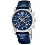 Jaguar Acamar Chronograph J968/2 kello, jossa on Sininen kellotaulu ja halkaisijaltaan 42 mm kotelo ja Nahka ranneke hihna, jonka väri on Sininen