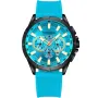 Kensington K0052 -kello Miesten, jossa on Sininen kellotaulu halkaisija 48 mm ja Sininen Silikoniranneke ranneke