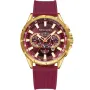 Kensington K0055 -kello Miesten, jossa on Punainen kellotaulu halkaisija 48 mm ja Punainen Silikoniranneke ranneke