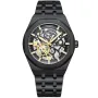 Kensington Skeleton K0060 kello, jossa on Musta kellotaulu ja halkaisijaltaan 44 mm kotelo ja Metalliranneke hihna, jonka väri on Musta