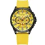 Kensington K0053 -kello Miesten, jossa on Keltainen kellotaulu halkaisija 48 mm ja Keltainen Silikoniranneke ranneke