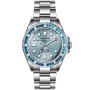 OceanX Sharkmaster 1000 Limited Edition SMS1048 kello, jossa on Sininen kellotaulu ja halkaisijaltaan 44 mm kotelo ja Metalliranneke hihna, jonka väri on Hopea