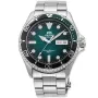 Orient Kamasu Mako III Diver Automatic RA-AA0811E kello, jossa on Sininen kellotaulu ja halkaisijaltaan 42 mm kotelo ja Metalliranneke hihna, jonka väri on Hopea