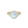 Julie Sandlau Prime Ring Milky Aqua Sormus Hopeakullattu RI248GD
