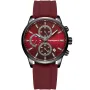 Studsgaard Chronograph S0054 -kello Miesten, jossa on Punainen kellotaulu halkaisija 42 mm ja Punainen Silikoniranneke ranneke
