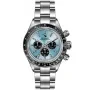 OceanX Speed Racer II Chronograph SRS233 kello, jossa on Iced Blue kellotaulu ja halkaisijaltaan 41 mm kotelo ja Metalliranneke hihna, jonka väri on Hopea