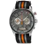 Seiko SSB403P1 kello, jossa on Harmaa kellotaulu ja halkaisijaltaan 41 mm kotelo ja Nato remmi hihna, jonka väri on Harmaa, Oranssi, Musta