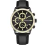 Studsgaard Chronograph S0044 kello, jossa on Musta kellotaulu ja halkaisijaltaan 42 mm kotelo ja Nahka ranneke hihna, jonka väri on Musta