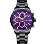 Studsgaard S0020 kello, jossa on Violetti kellotaulu ja halkaisijaltaan 42 mm kotelo ja Metalliranneke hihna, jonka väri on Musta