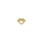 Jane Kønig Tied Heart Stud Korvakoru Single Hopeakullattu THS-AW25-G