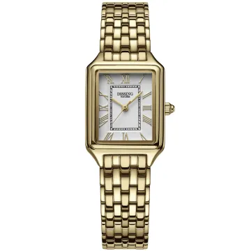 Dissing Royal D1714 -kello Naisten, jossa on Hopea kellotaulu halkaisija 22 mm ja Kulta Metalliranneke ranneke