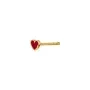 STINE A Jewelry Petit Love Heart Korvakoru Single Hopeakullattu 1181-02-Burgundy