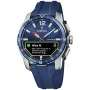 Festina Connected D F23000/1 kello, jossa on Sininen kellotaulu ja halkaisijaltaan 44 mm kotelo ja Kumiremmi hihna, jonka väri on Sininen