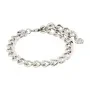 Pilgrim CHARM CURB CHAIN Rannerengas Messinki hopeoitu 402416042