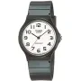 Casio Timeless MQ-24-7B2LEG kello, jossa on Valkoinen kellotaulu ja halkaisijaltaan 35 mm kotelo ja Kumiremmi hihna, jonka väri on Musta