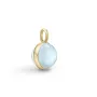 Julie Sandlau Prime Pendant Milky Aqua Riipus 22 ka Hopeakullattu PD19GDMLAQCR