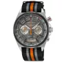 Seiko SSB403P1 kello, jossa on Harmaa kellotaulu ja halkaisijaltaan 41 mm kotelo ja Nato remmi hihna, jonka väri on Musta, Harmaa, Oranssi