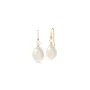 Julie Sandlau Elina Earrings White moonstone Korvakorut 14 ka Hopeakullattu YG14-HKS829WHPLWHMN