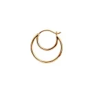 STINE A Jewelry Double Creol Korvakoru Single Hopeakullattu 1136-02-S