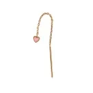 STINE A Jewelry Dangling Love Heart Korvakoru Single Hopeakullattu 1364-02-Light Pink