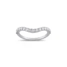 Alier Studio Elara Diamond Twist Sormus Valkokulta 0,391 ct. AS004