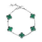 SKØR Clove Silver Green Rannerengas Ruostumaton Teräs SK0047