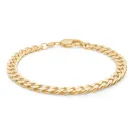 IX Studios Chunky Curb Rannerengas Hopeakullattu DMV0318GD